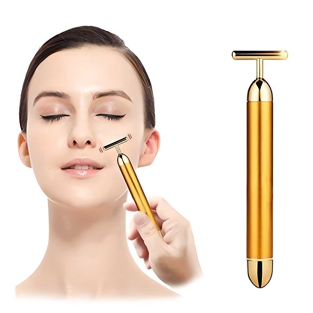Gold Electric Face Roller