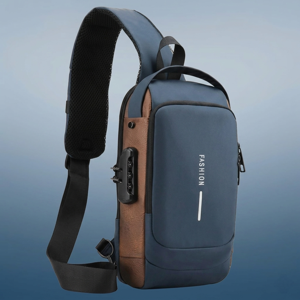 Shoulder bag with USB charging