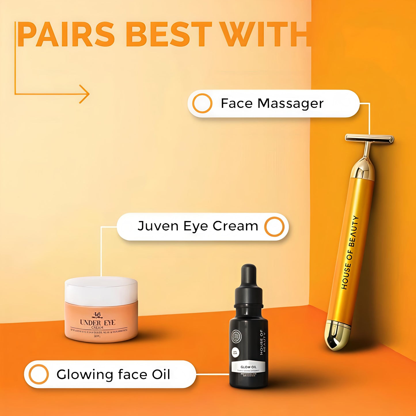 Gold Electric Face Roller
