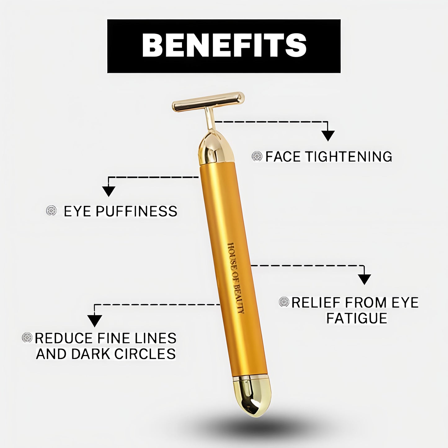 Gold Electric Face Roller