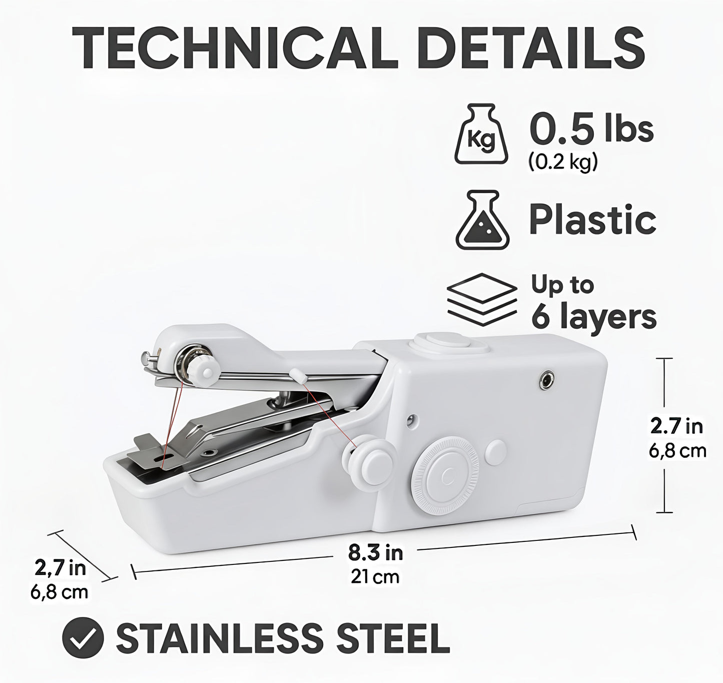 Electric Handy Stitch Handheld Sewing Machine